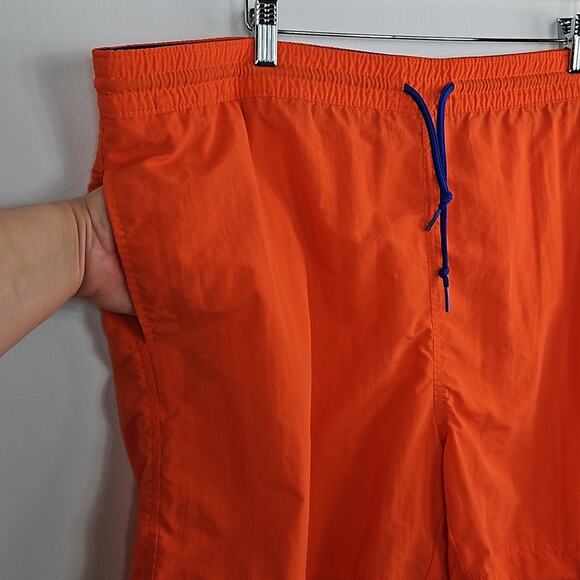 Polo Ralph Lauren Vintage 5" Swim Trunk in Orange and Blue FLAWS | Men's XL - Picture 3 of 15